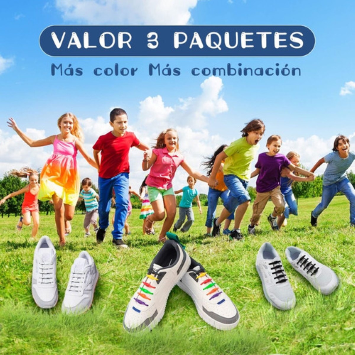 36pk Aqujetas De Silicona Elásticas Para Tenis colores 