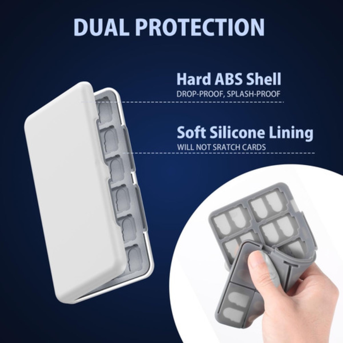 "24 Tarjetas Estuche De De Juego Para Nintendo Switch/ Oled Gris "