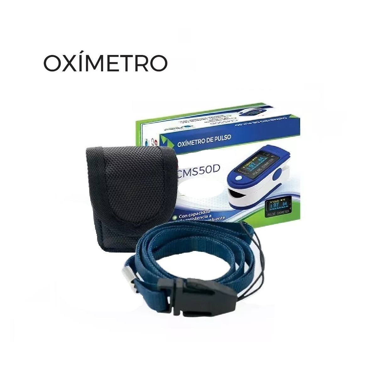 Oximetro De Pulso De Dedo Adulto Pediatrico Digital Portatil.