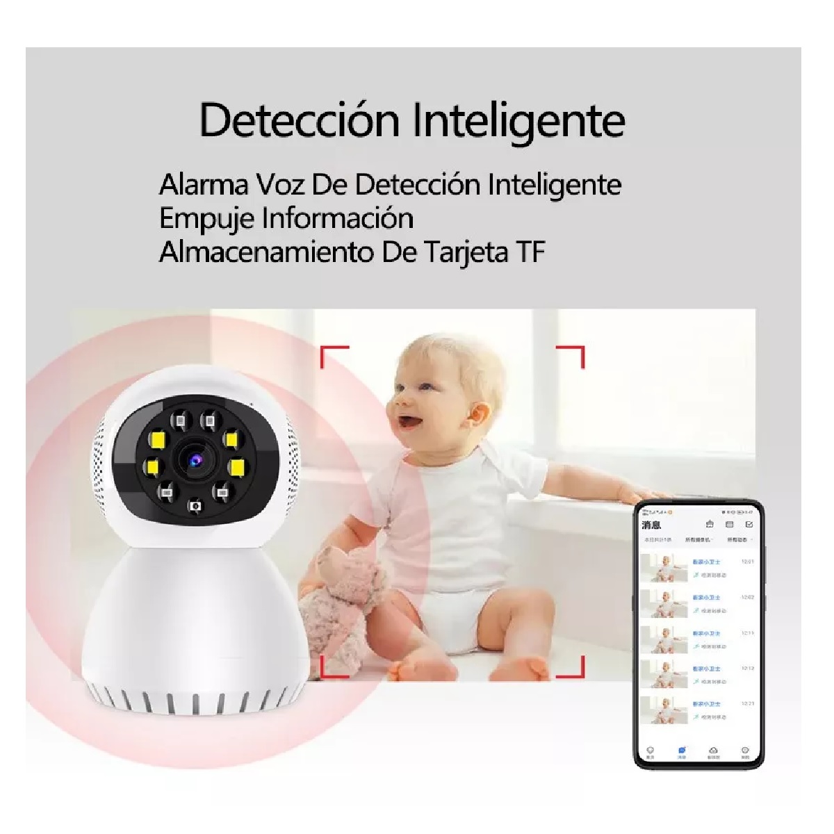 Monitor Para Bebe Wifi Cámara De Seguridad Y Vigilancia Ip.