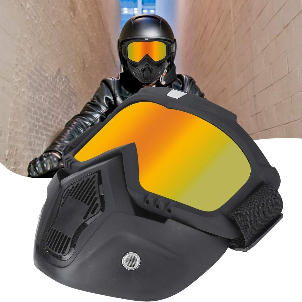 Máscara para motocicleta deporte.