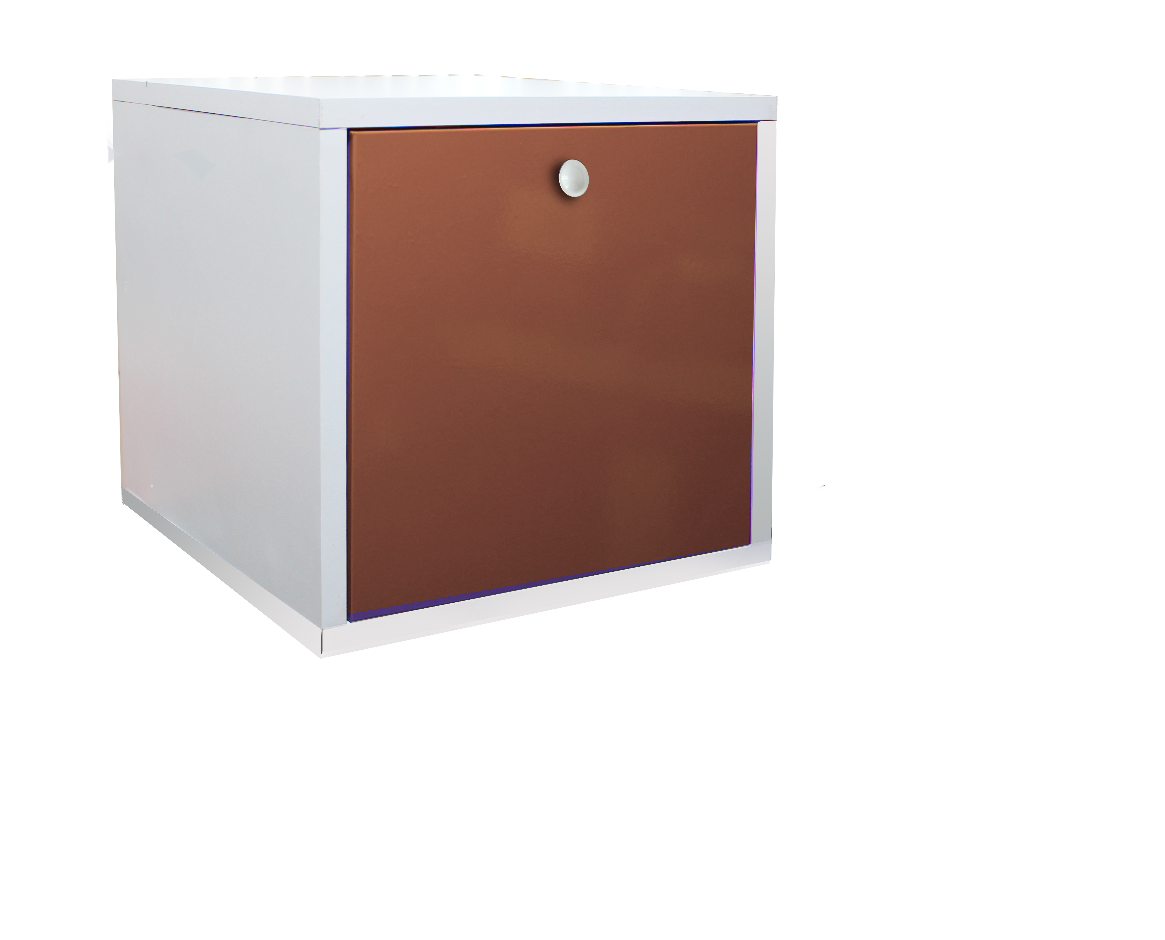 Buro Flotante Recamara Mdf Incluye Luz Led Recamara Ensamblad Vinil Cafe.