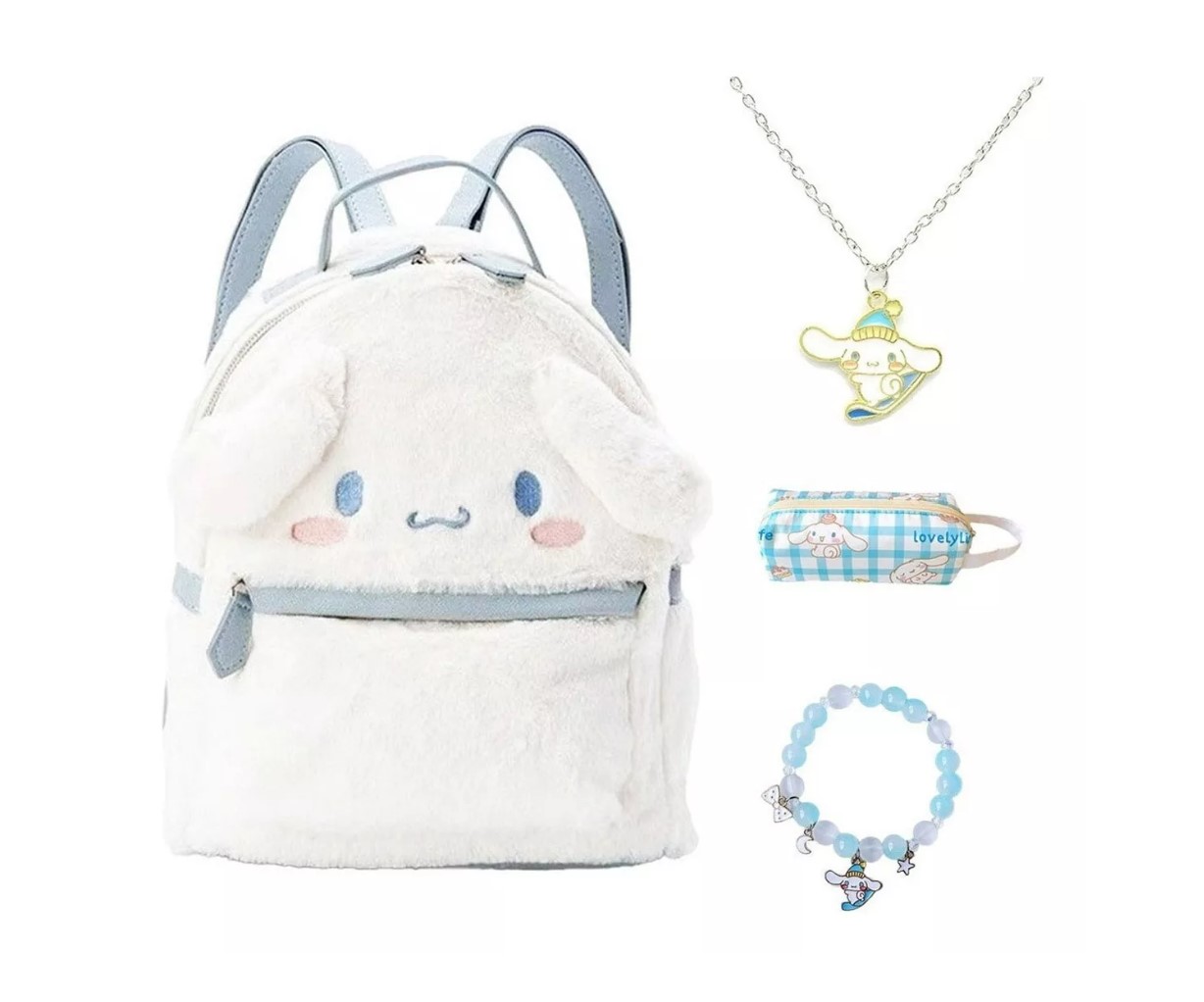 Mochila cinnamoroll Peluche Suave Kawaii T.