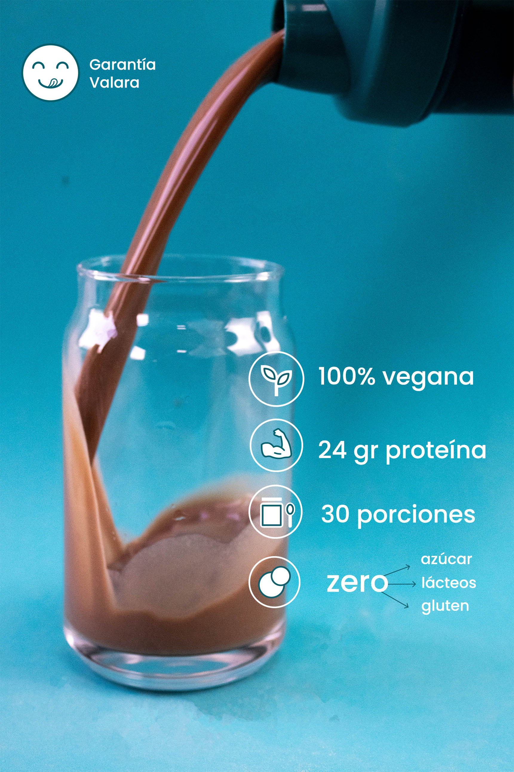 Proteína Vegana Valara Sabor Choco Avellana 1.2 kg