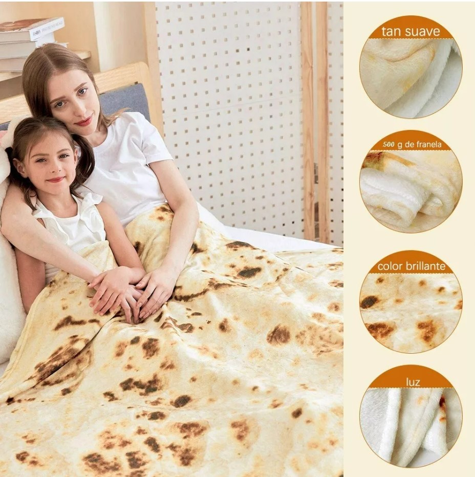 Manta De Franela Burrito De Doble Cara Cobija Frazada T