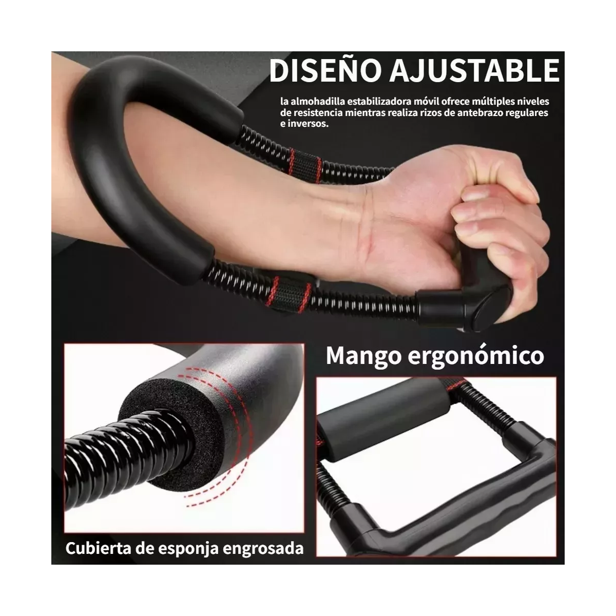 Ejercitador De Dedo,fortalecedor De Mano Muñeca Y Antebrazo.