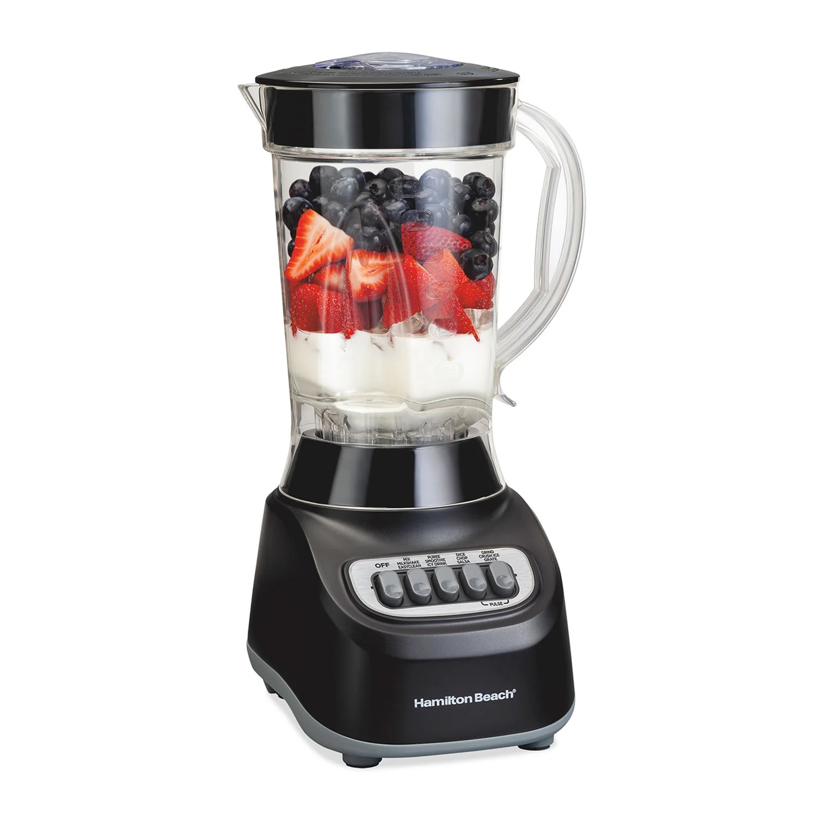 Licuadora Hamilton Beach Vaso de Vidrio 1.25 Litros Negra 50180FG