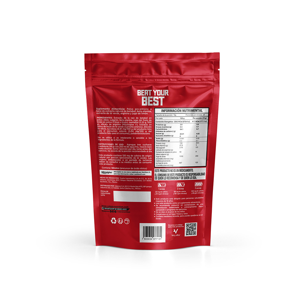 Pre Entreno Firenox Valara  450g