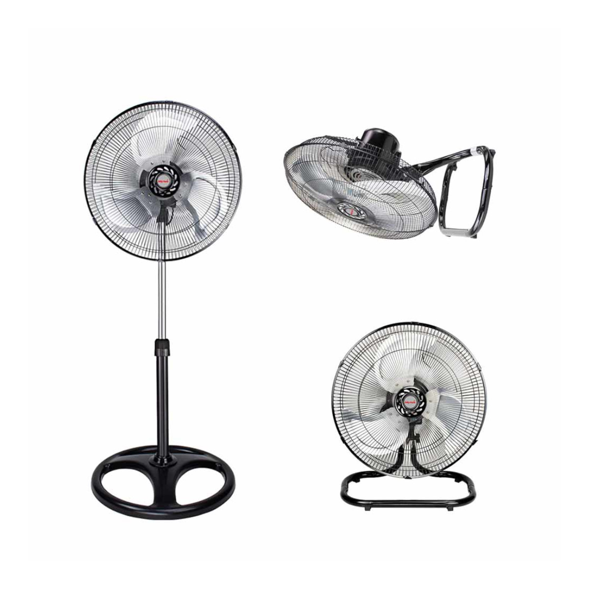 Ventilador Pedestal y Piso 18 pulgadas Mytek 3315 Aspas Metal 3 Velocidades 120W.