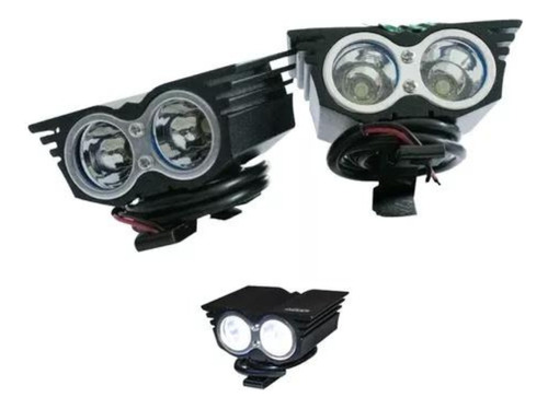 Par Faro Led Ojo Buho Delantero Luz Blanco Estrobo Auxiliar Anti Niebla