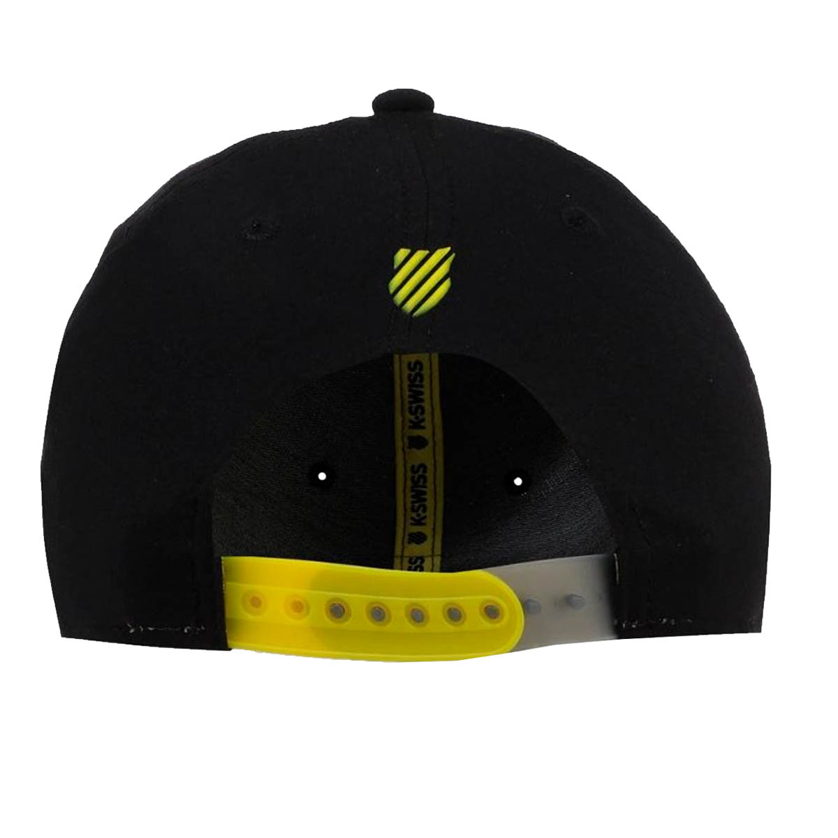 Gorra K-SWISS Aridia Negro Amarillo Original Unisex.