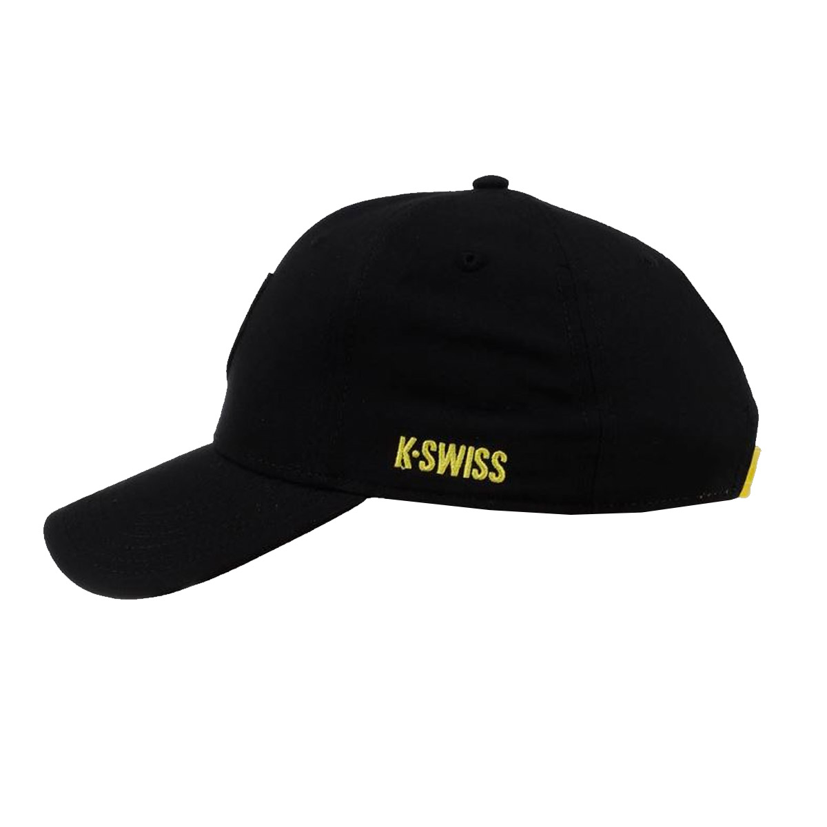 Gorra K-SWISS Aridia Negro Amarillo Original Unisex.