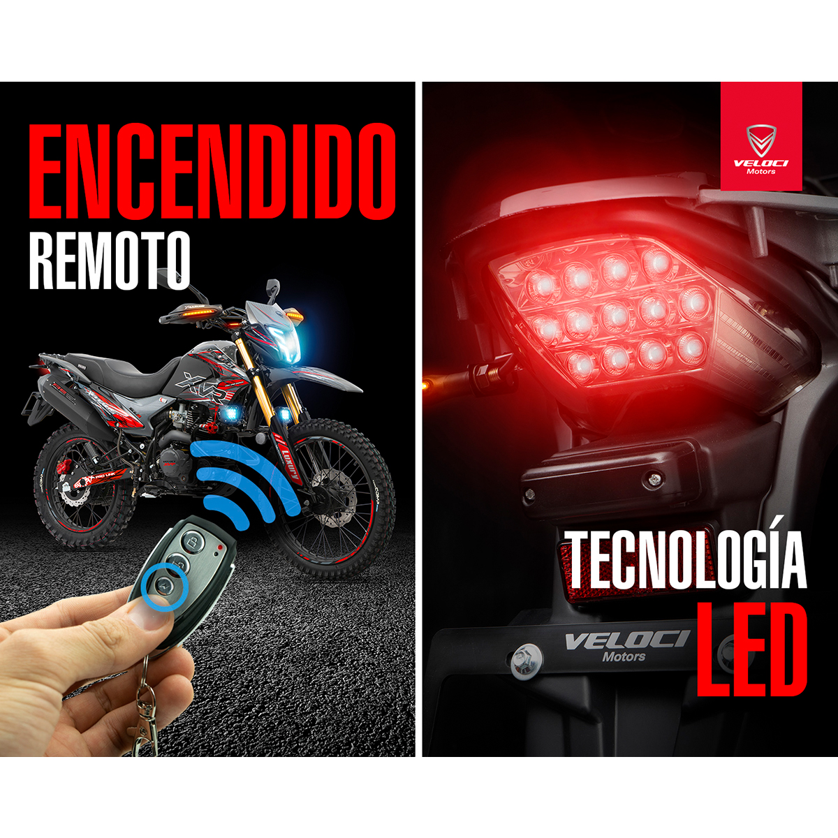 Moto Veloci Xeverus Pro XR2 300cc Negro 2023.
