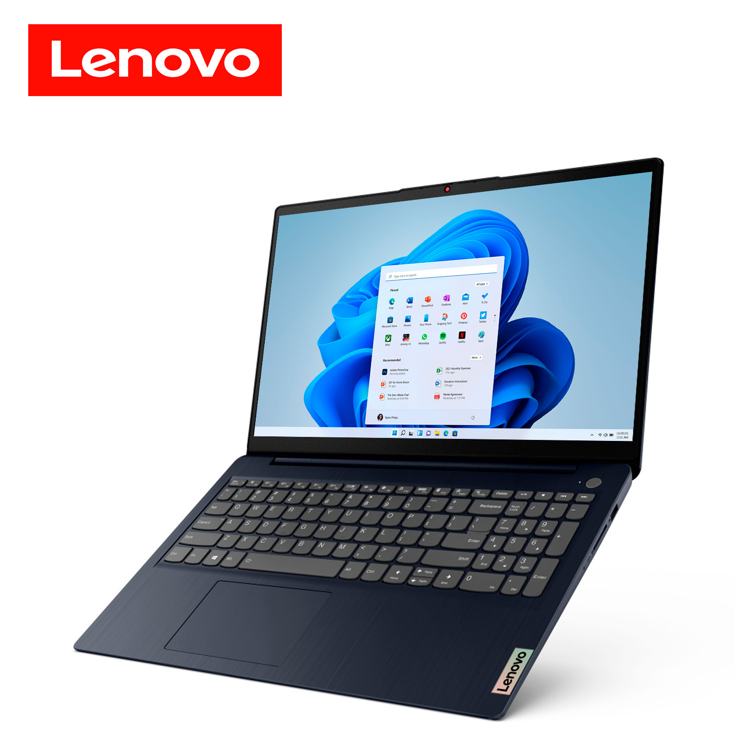 Laptop Lenovo IdeaPad 3 15.6" Core i5-1155G7 8GB 512GB W11H Inglés Azul