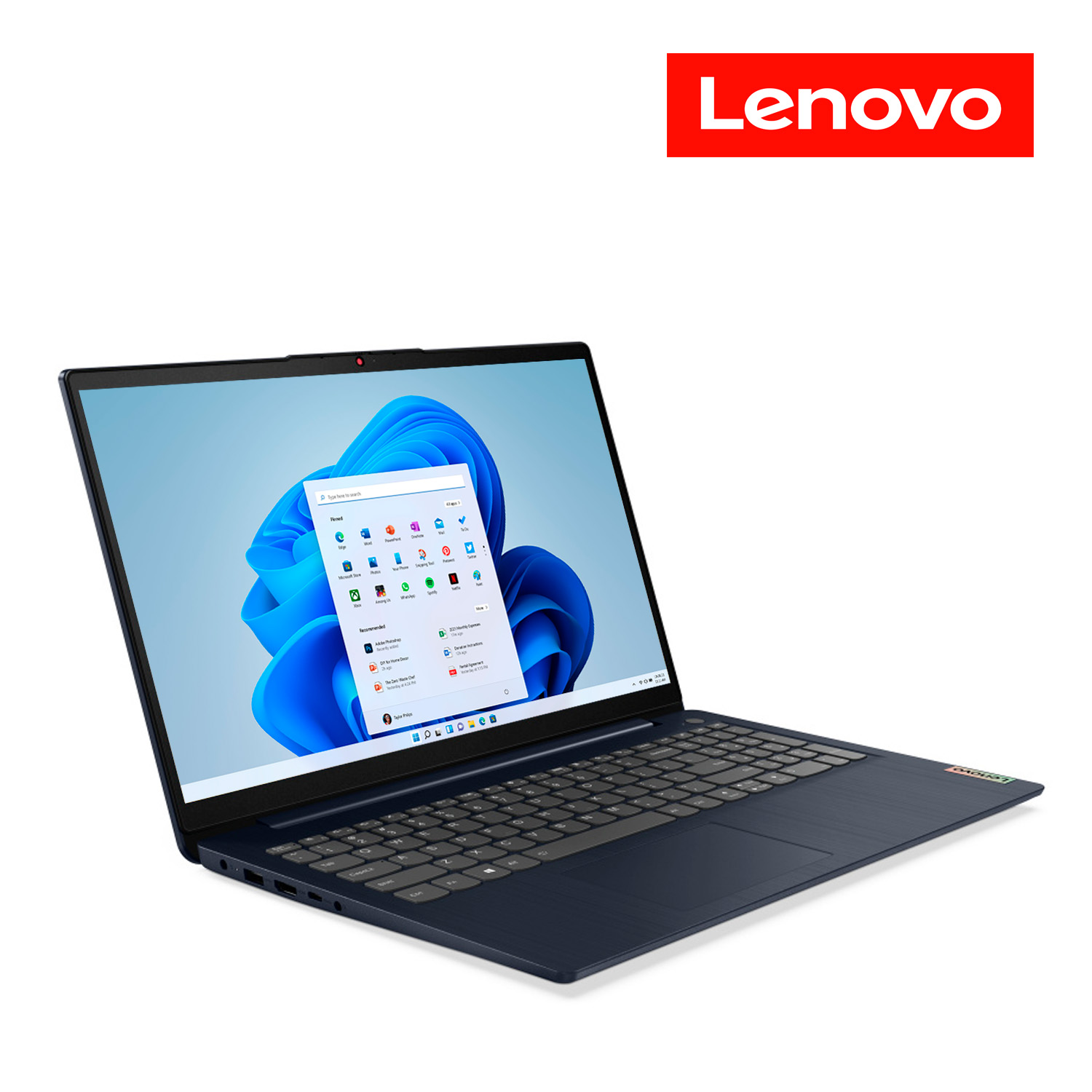 Laptop Lenovo IdeaPad 3 15.6" Core i5-1155G7 8GB 512GB W11H Inglés Azul