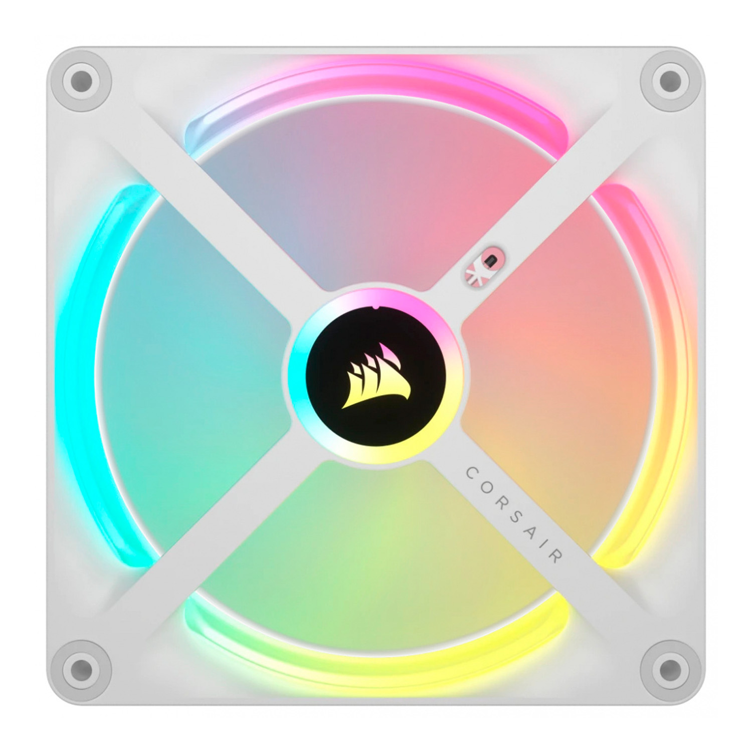 Ventilador Corsair iCUE LINK QX140 RGB 140mm 2000RPM Blanco 2X1.