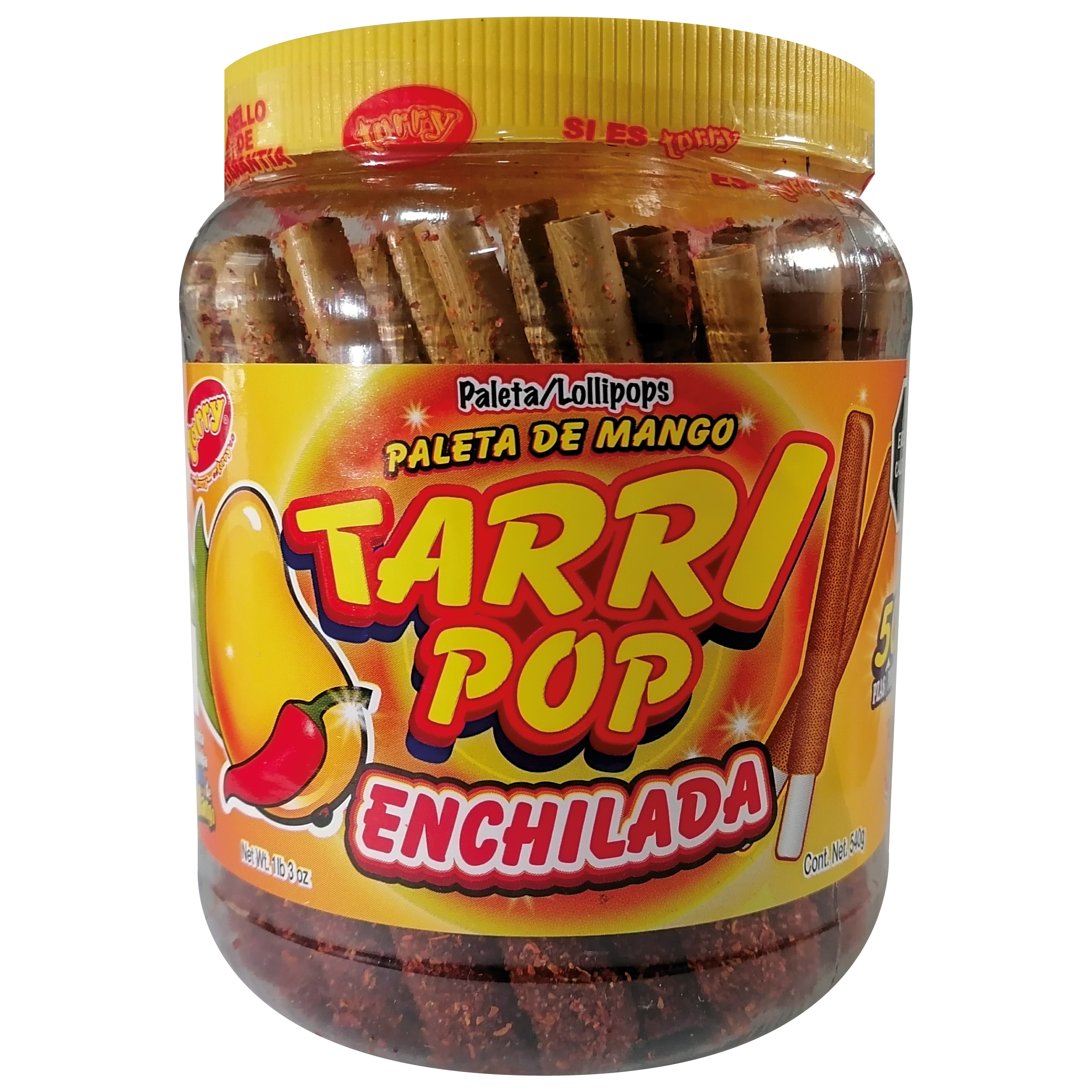 Tarrypop Banderilla Mango Chile 50 Pzas