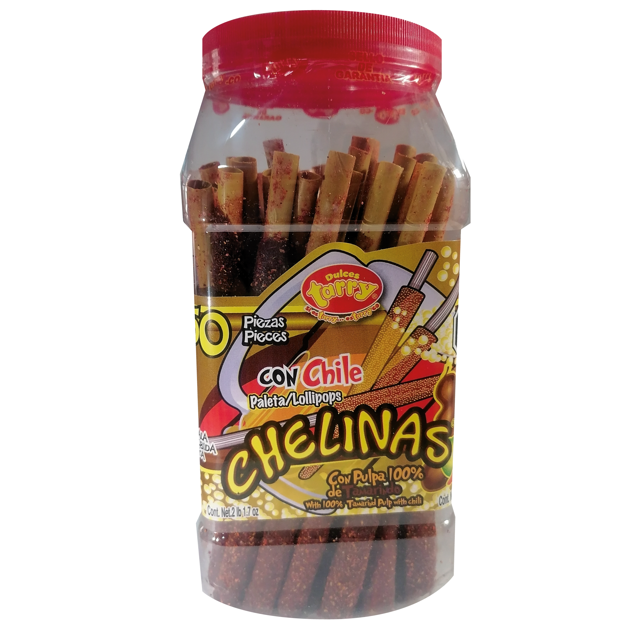 Tarry Chelinas Tamarindo Chile Banderillas Grande 50pzas