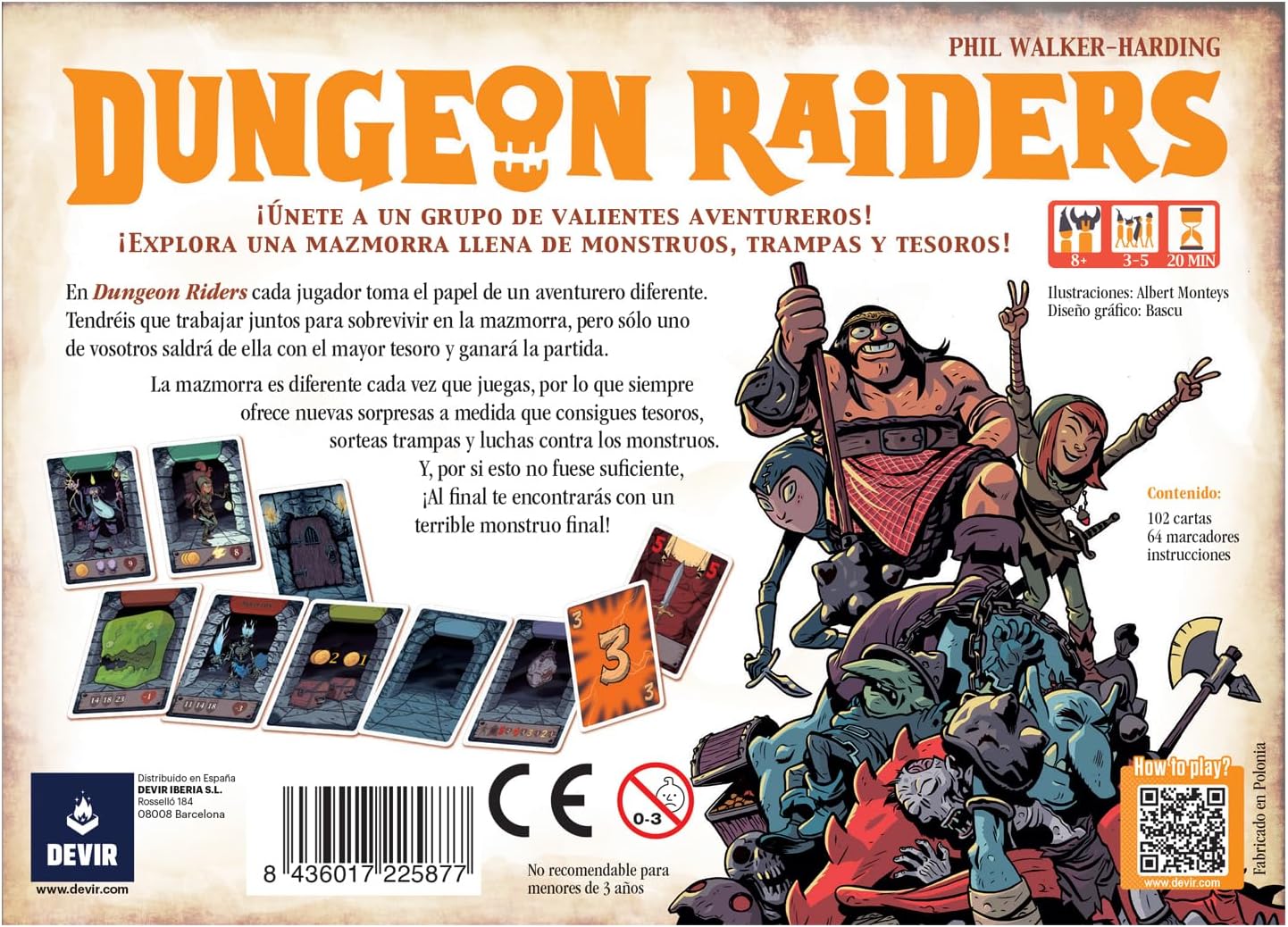 Devir Juego De Mesa Dungeon Raiders - Game Center