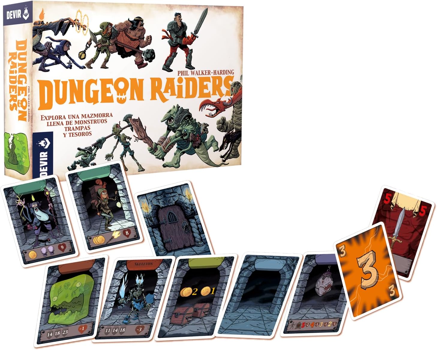 Devir Juego De Mesa Dungeon Raiders - Game Center