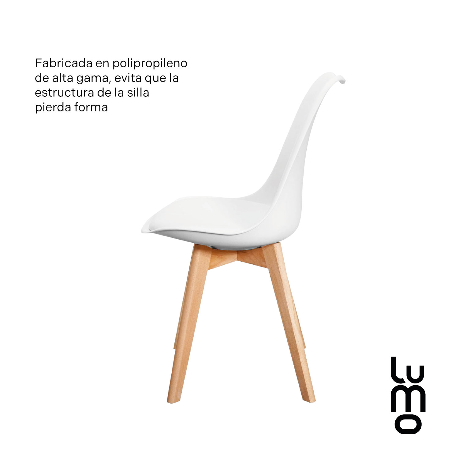 Set/Kit 4 Silla Tulip Eames Acojinada Minimalista Moderna.