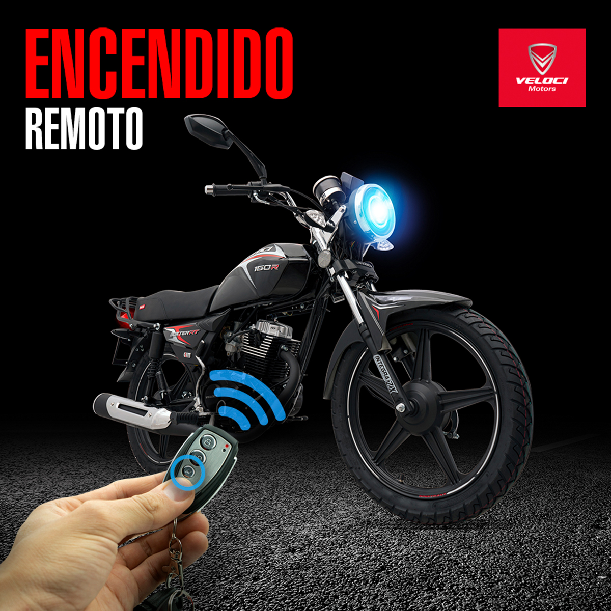 Moto Veloci Boxter Rt2 150cc Negro 2022.