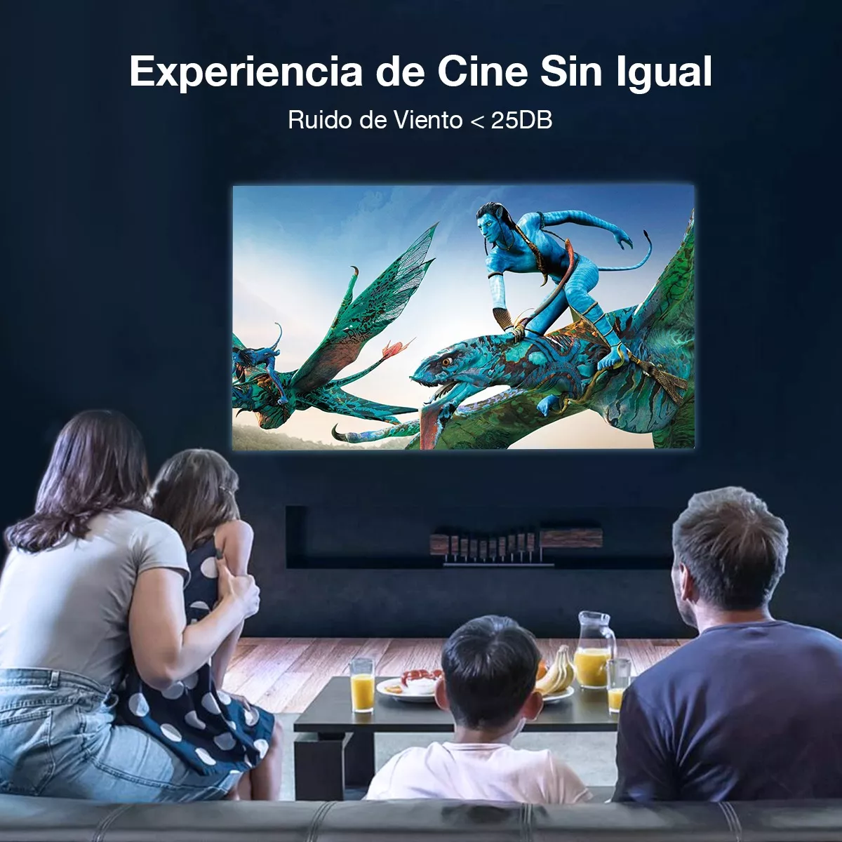 Proyector Orfeld 1080p Mini Portátil Led Hdmi 9600lux 120''.