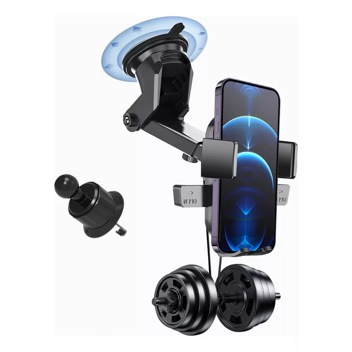 Soporte Para Celular Coche,porta Celular Carro 3en1 Estable.