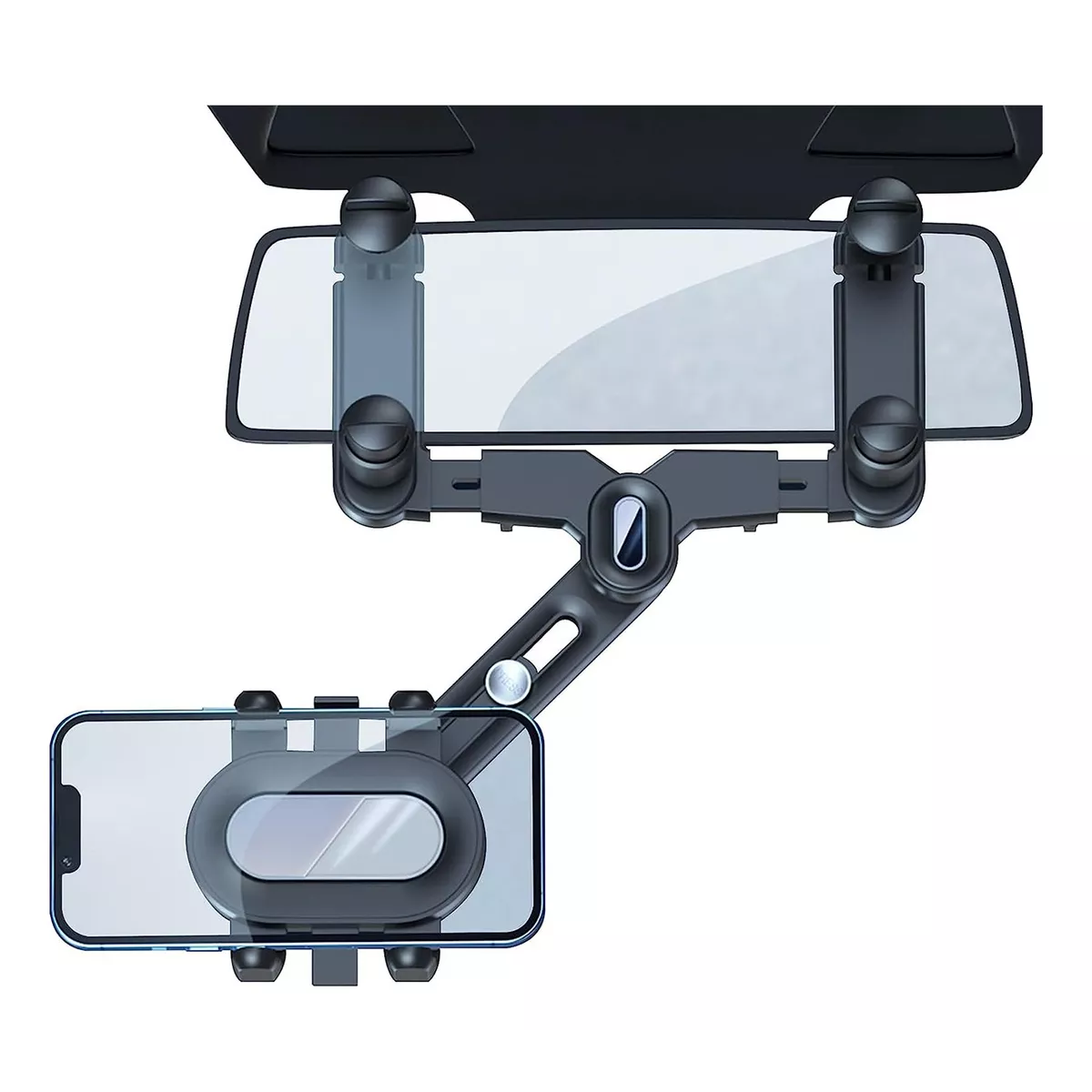 Soporte Porta Celular 360 Carro Auto Espejo Retrovisor.