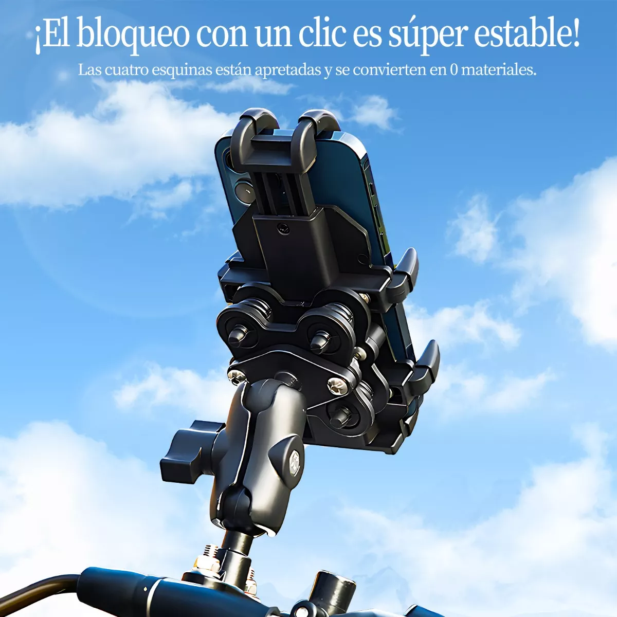 Soporte Para Teléfono Móvil Para Motocicleta Antivibración.