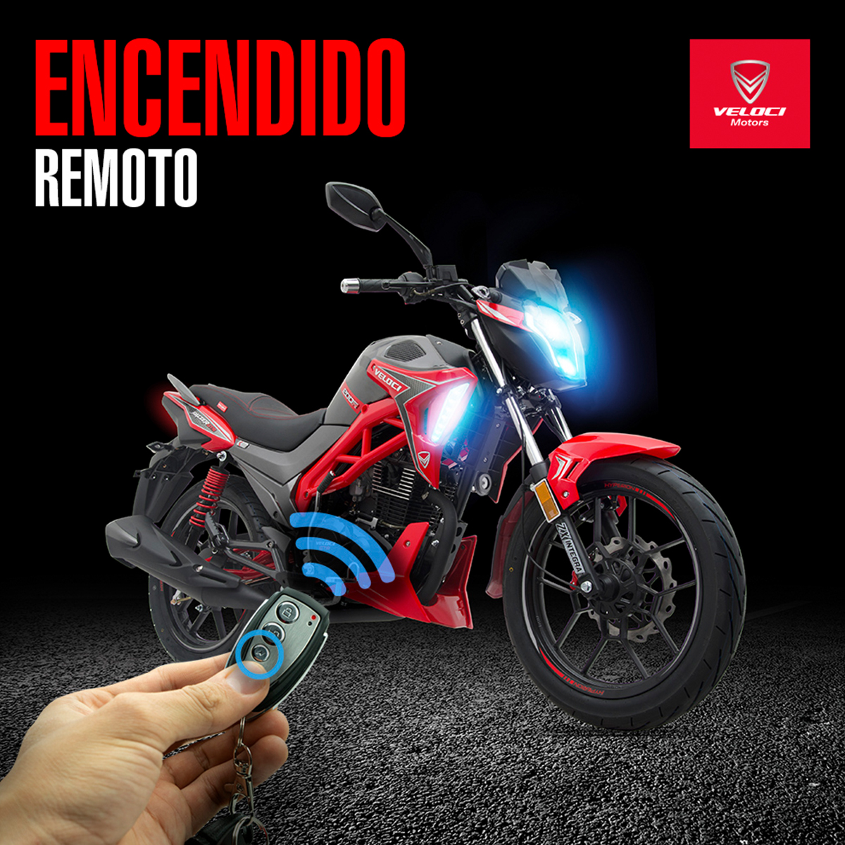 Moto Veloci Razzer GTR 2 200CC Rojo 2021.