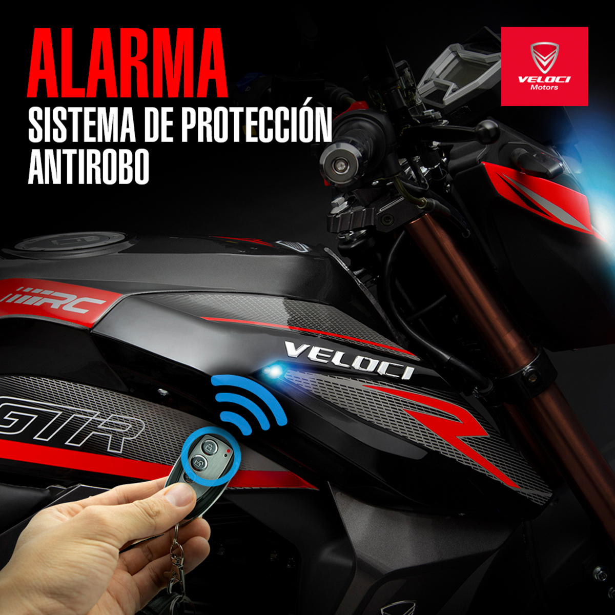 Moto Veloci Dmenthor GTR 250CC Rojo 2024.