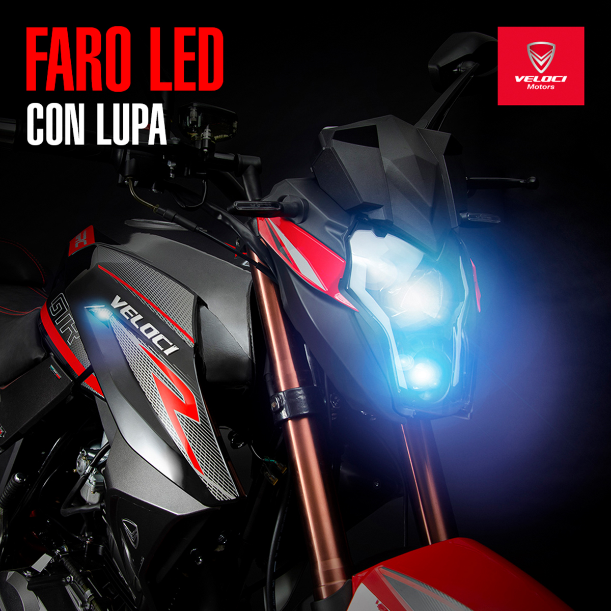Moto Veloci Dmenthor GTR 250CC Rojo 2024.