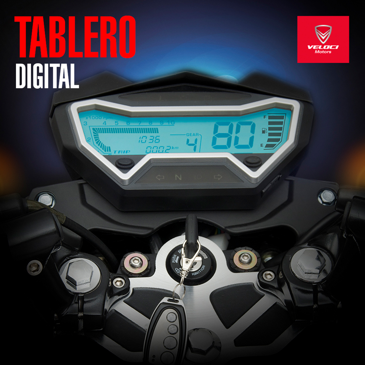 Moto Veloci Dmenthor GTR 250CC Rojo 2024.