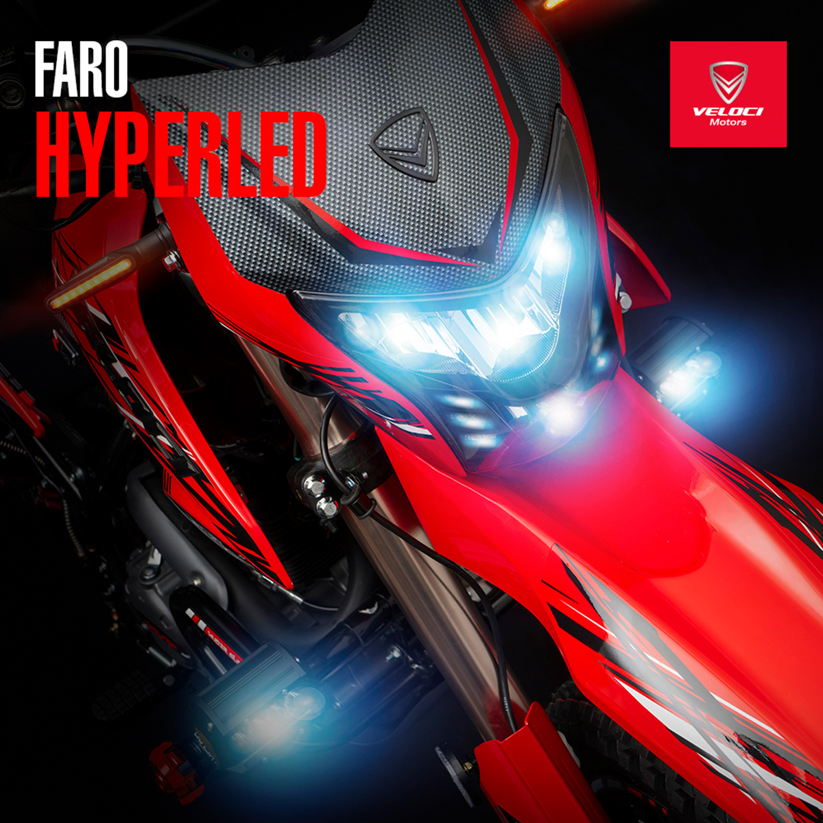 Moto Veloci Xeverus Pro XR2 250cc Rojo 2022.