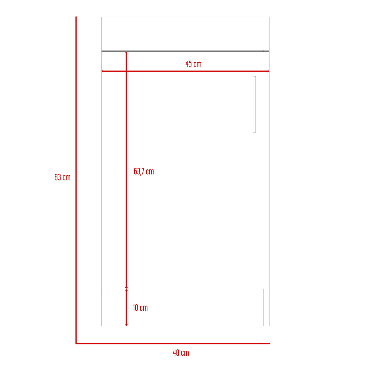MUEBLE PARA LAVAMANOS ARMABLE CON OVALIN PARA BAÑO MODELO MADRID.