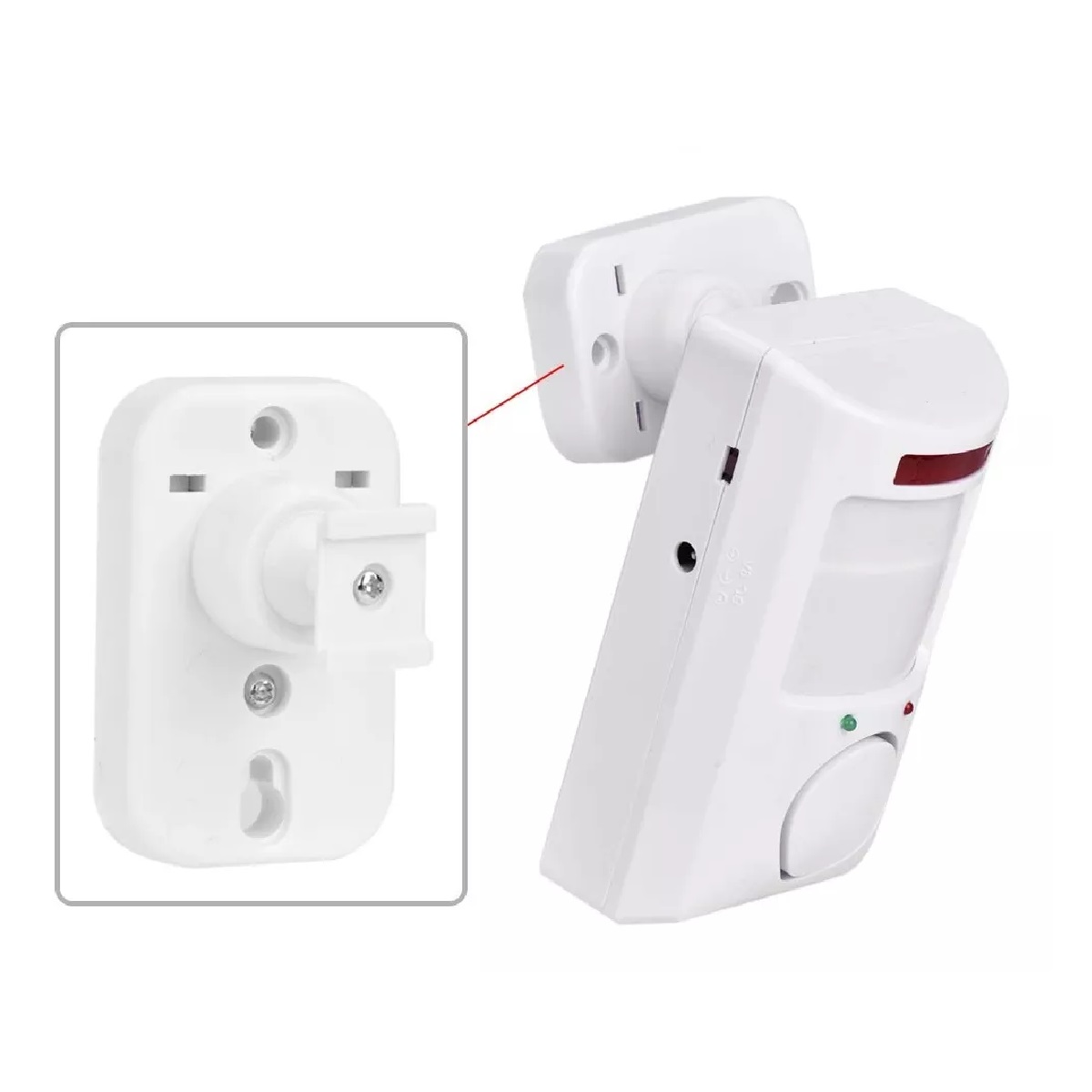 Sensor Detector Movimiento Alarma De Seguridad Inalámbrica.