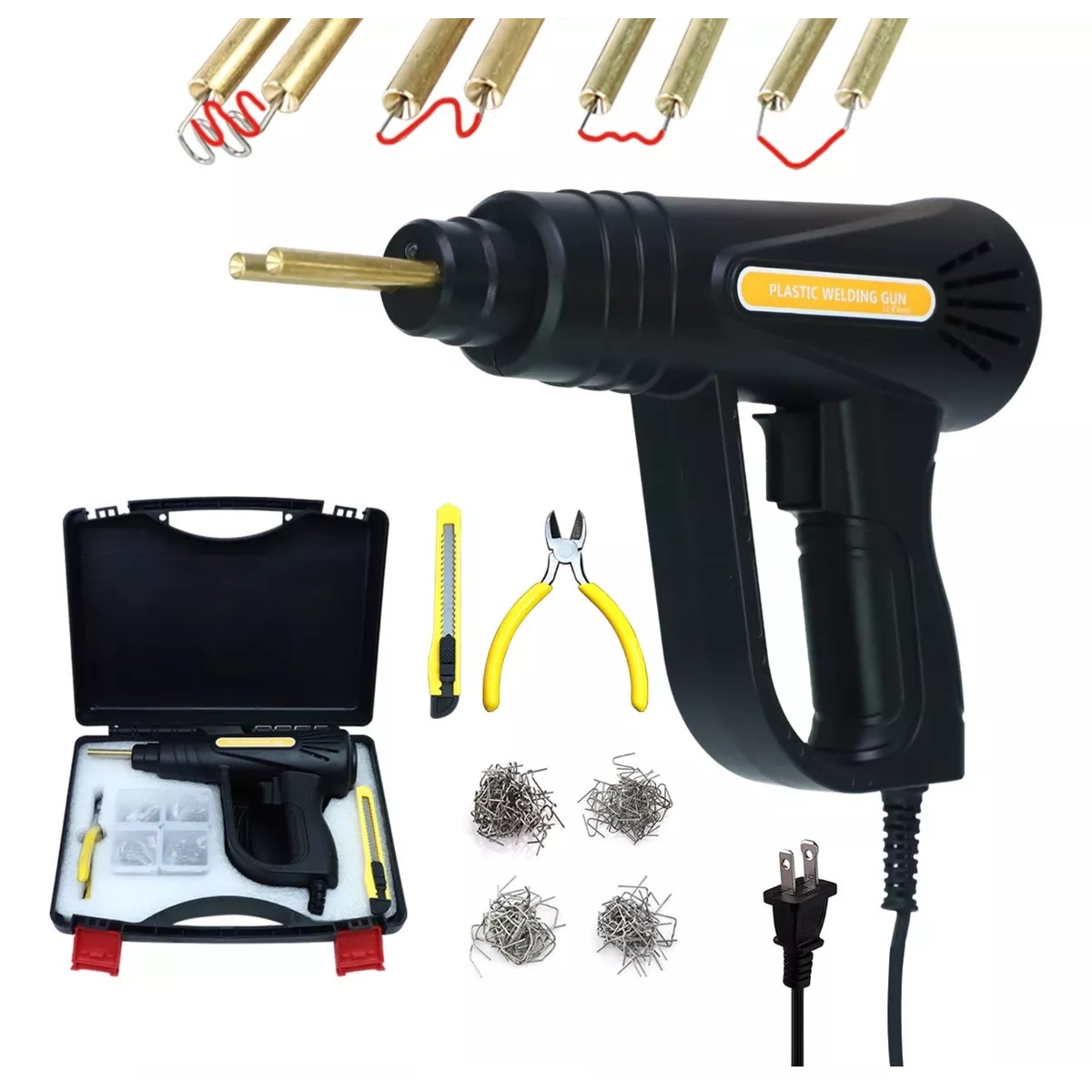 Soldadora Cautin De Plástico Reparación Parachoques Auto 70w.