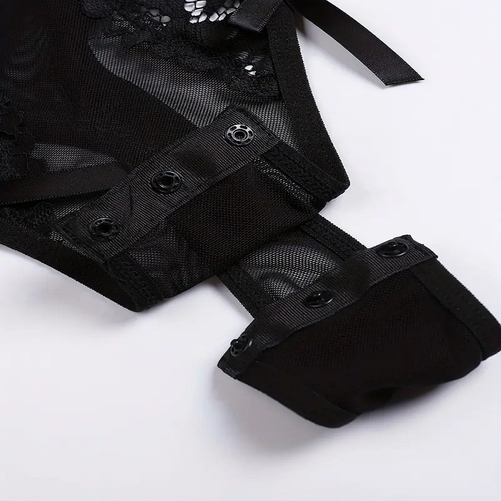 Body de encaje interior Negro.