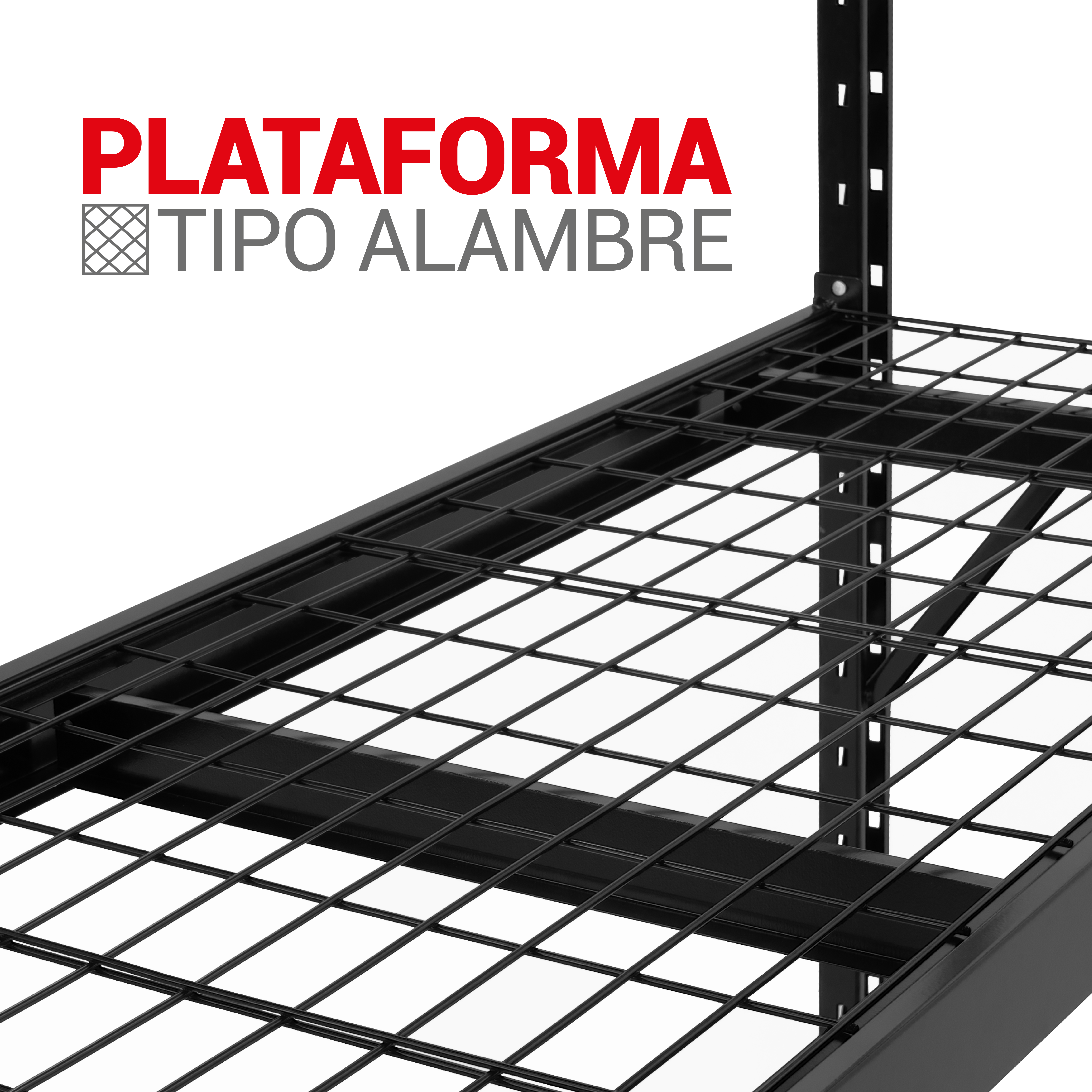Onof Estante de Acero Soldado Industrial | 3 Niveles | Repisas Ajustables | 2 Toneladas.