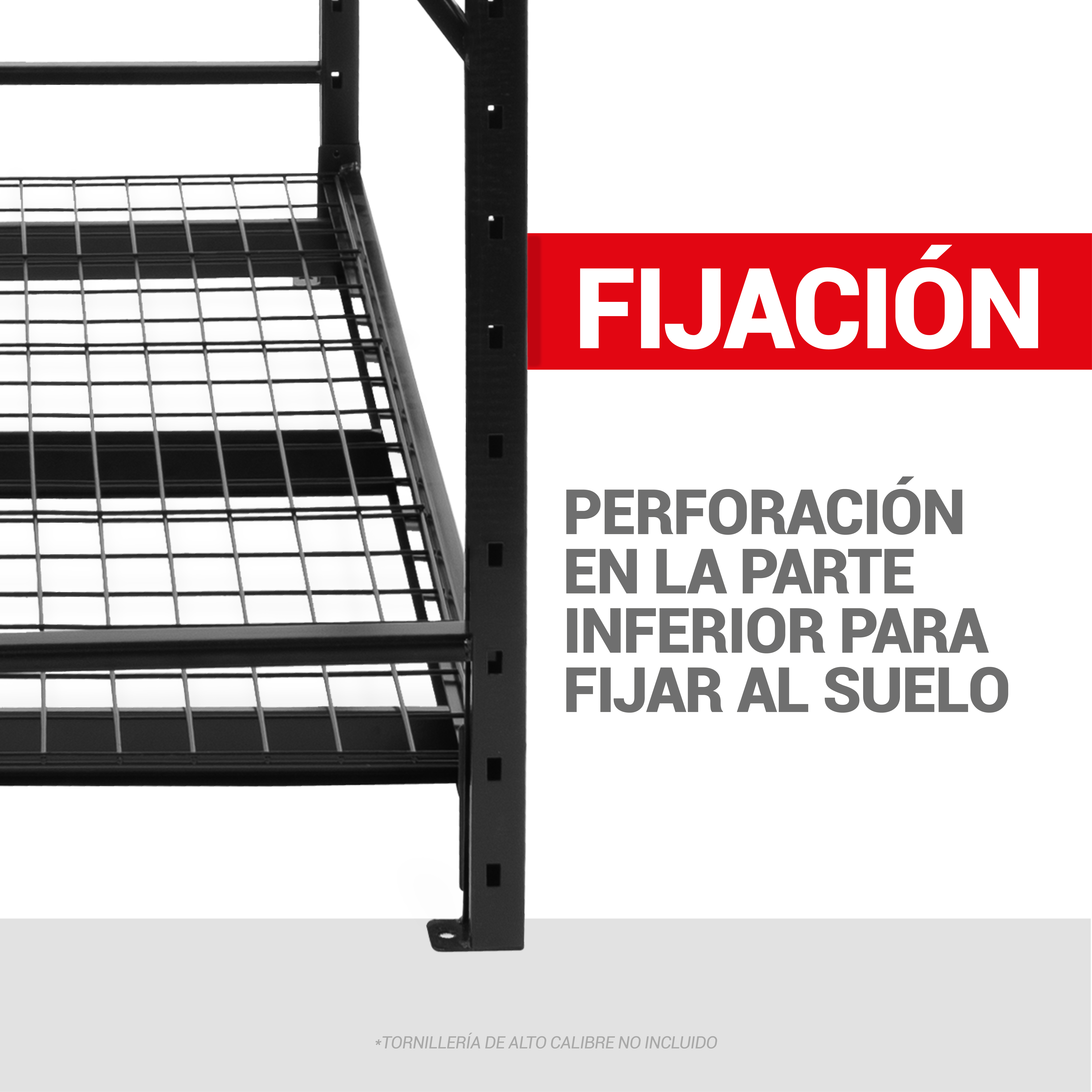 Onof Estante de Acero Soldado Industrial | 3 Niveles | Repisas Ajustables | 2 Toneladas.