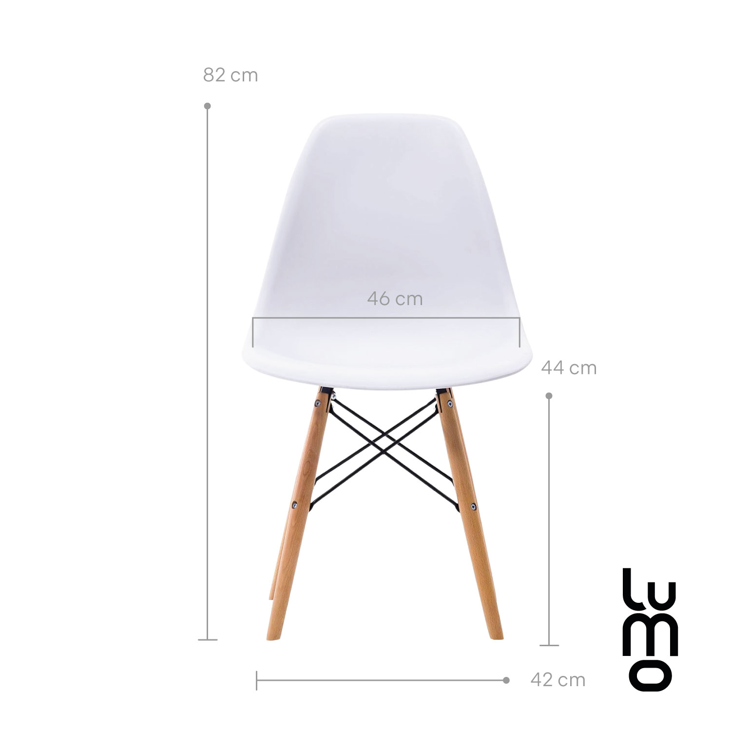 Set/Kit  4 Sillas Eames Estructura Minimalista Reforzada.