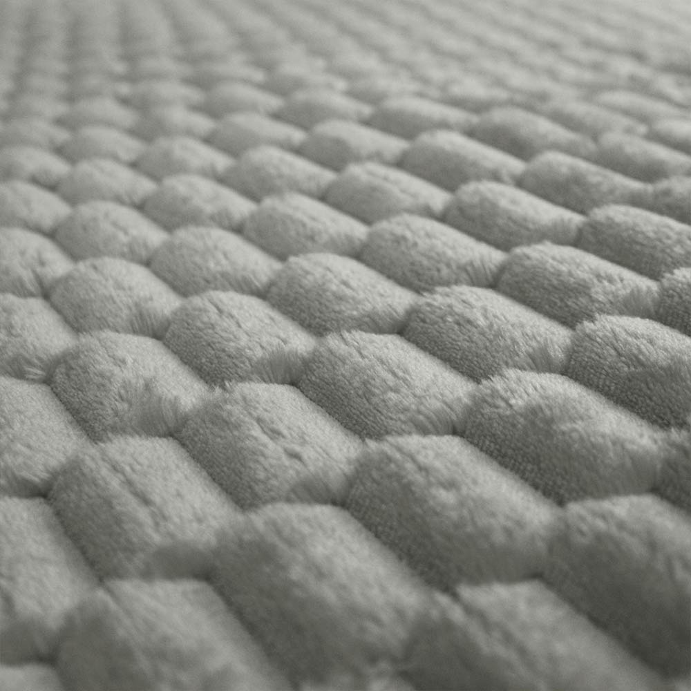  Frazada Embo Matrimonial 240x190 cm Gris, 100% microfibra poliéster, térmica, suave y lavable