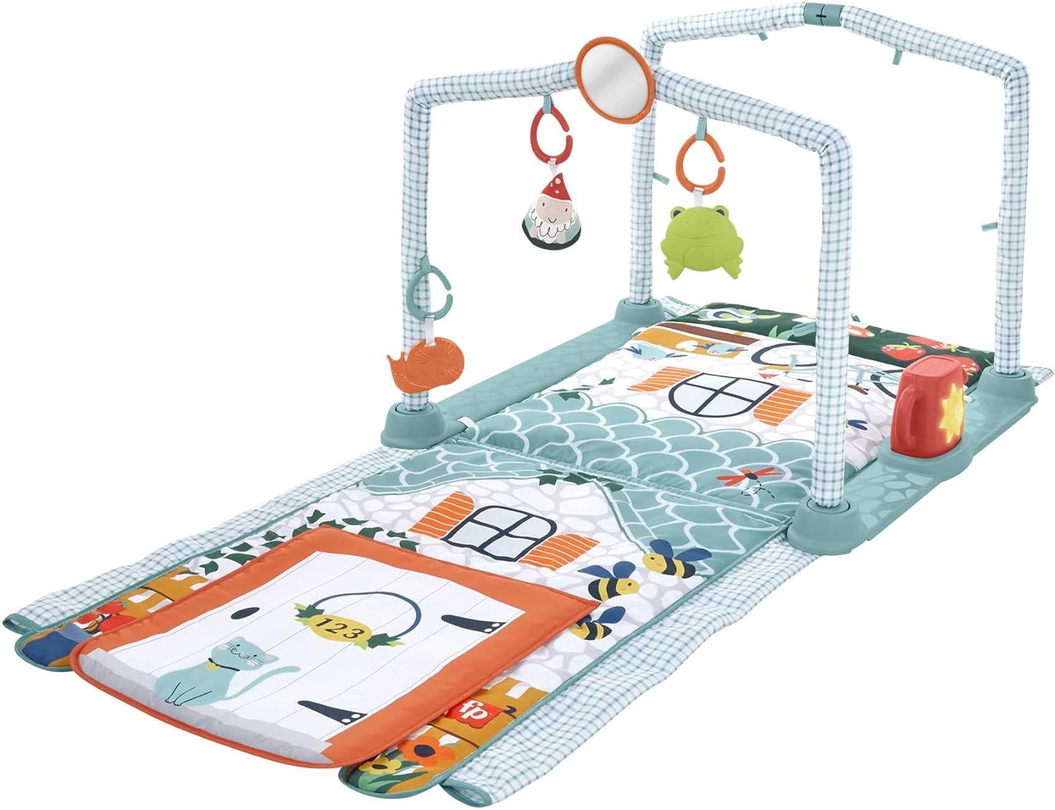 Fisher-price Baby Gimnasio Para Bebés De Cabaña 3 En 1