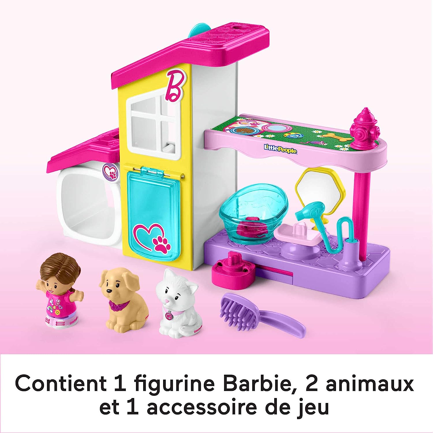 Fisher-price Little People Barbie Spa De Mascotas.