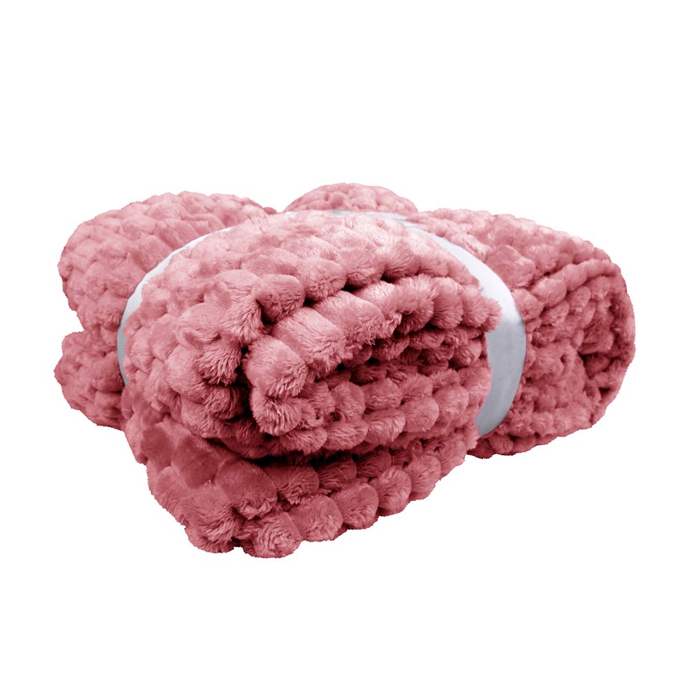 Frazada King Size Ligera Rosa Transpirable Térmico