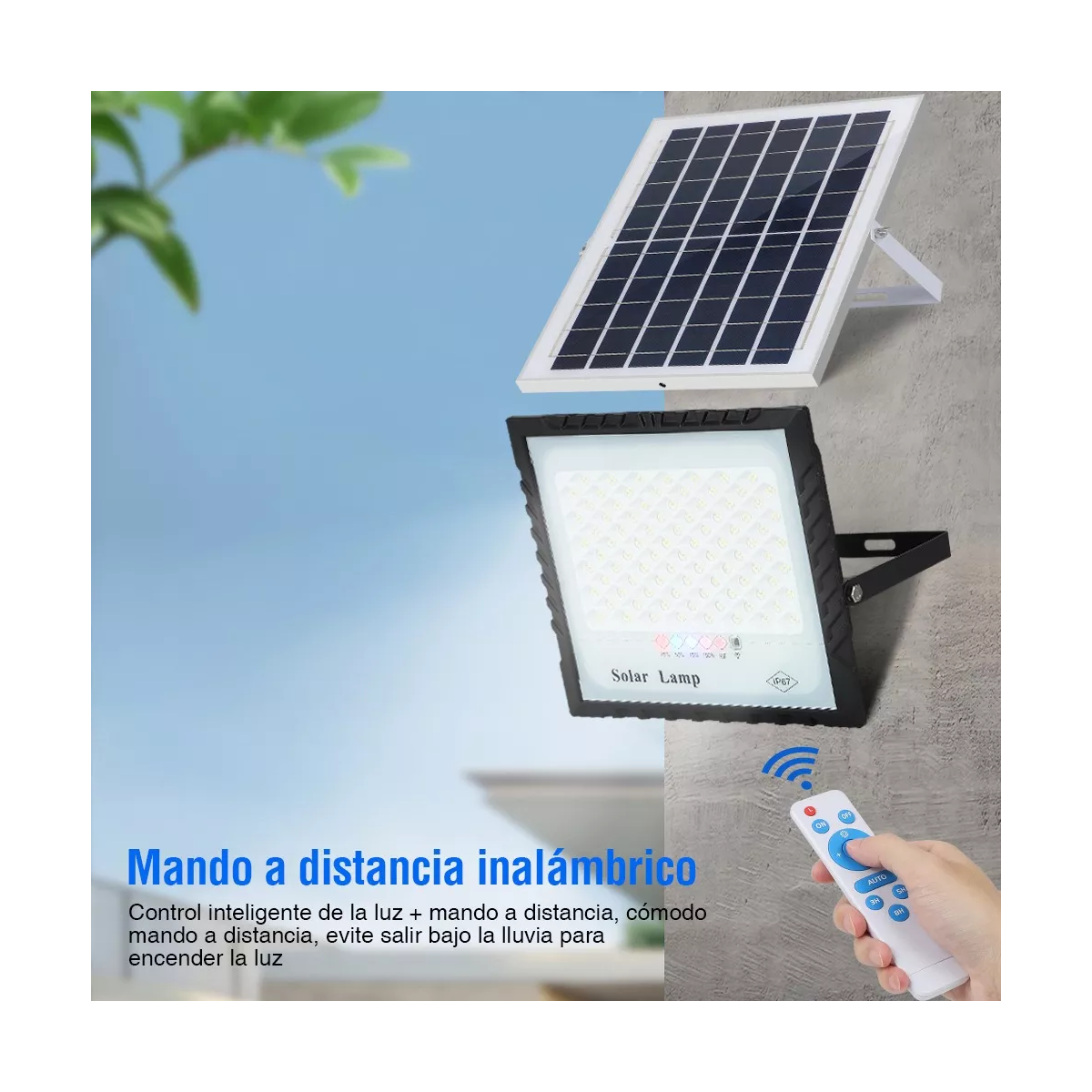 Lámpara Led Solar Luminaria Suburbana Alumbrado 500w Color Blanco.