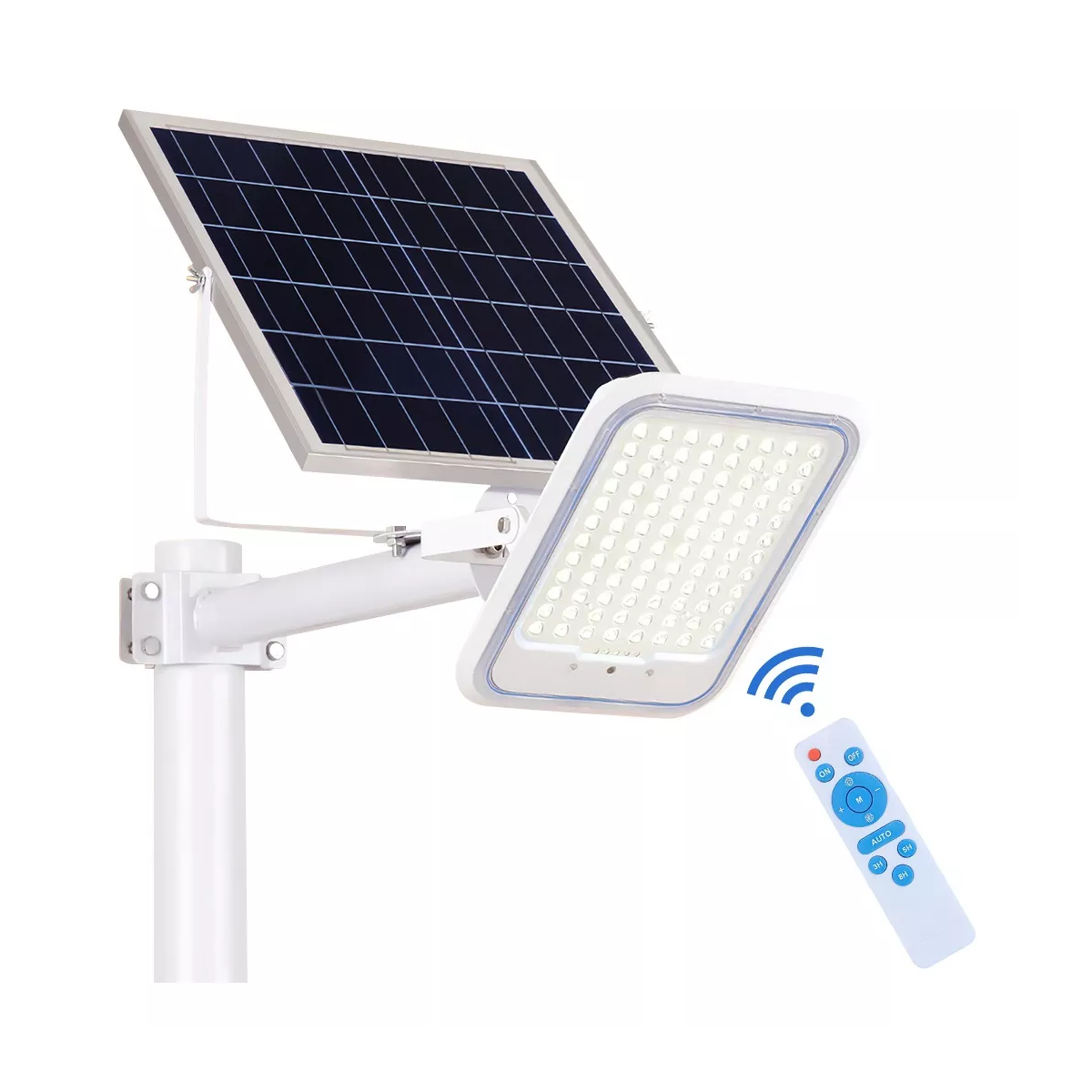 Lámpara Led Solar Luminaria Suburbana Alumbrado Publico 300w Blanco.
