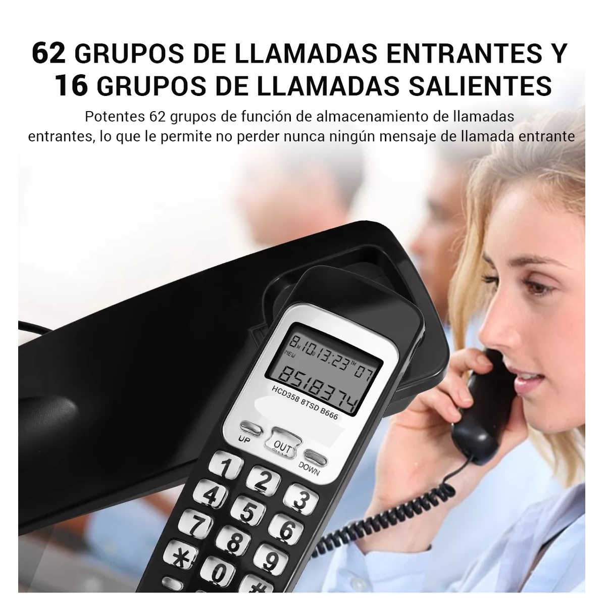 Telefonos Fijos Alambrico Casa Oficina Hotel Lcd Modernphone.