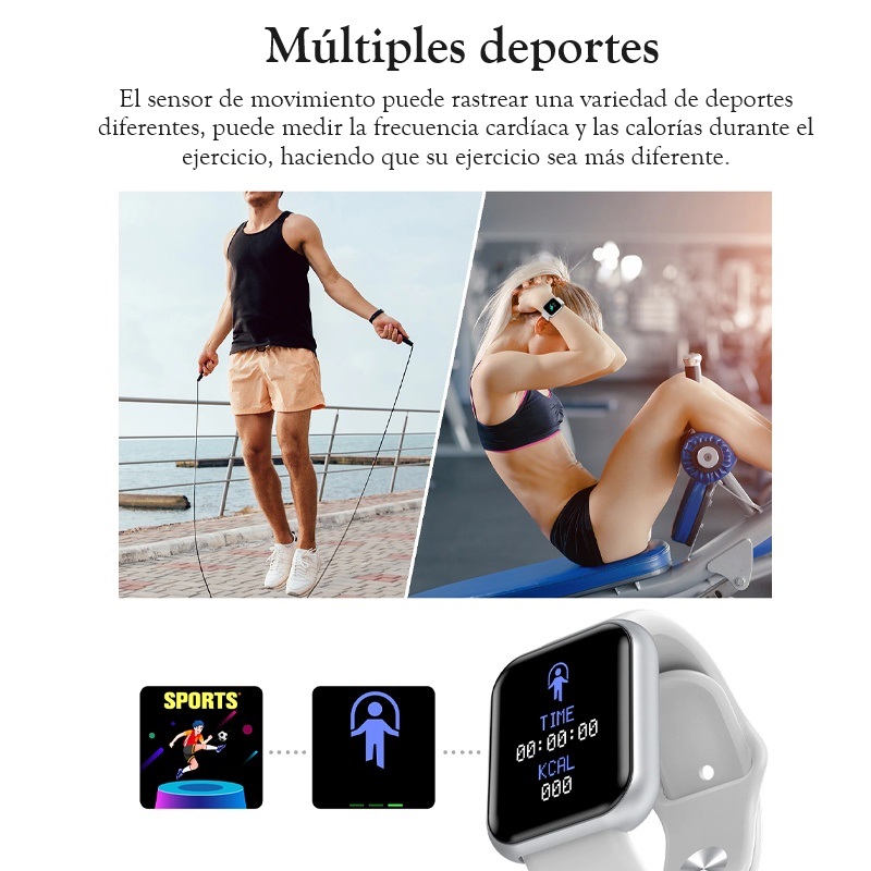 SmartWatch Reloj Inteligente Rosa.